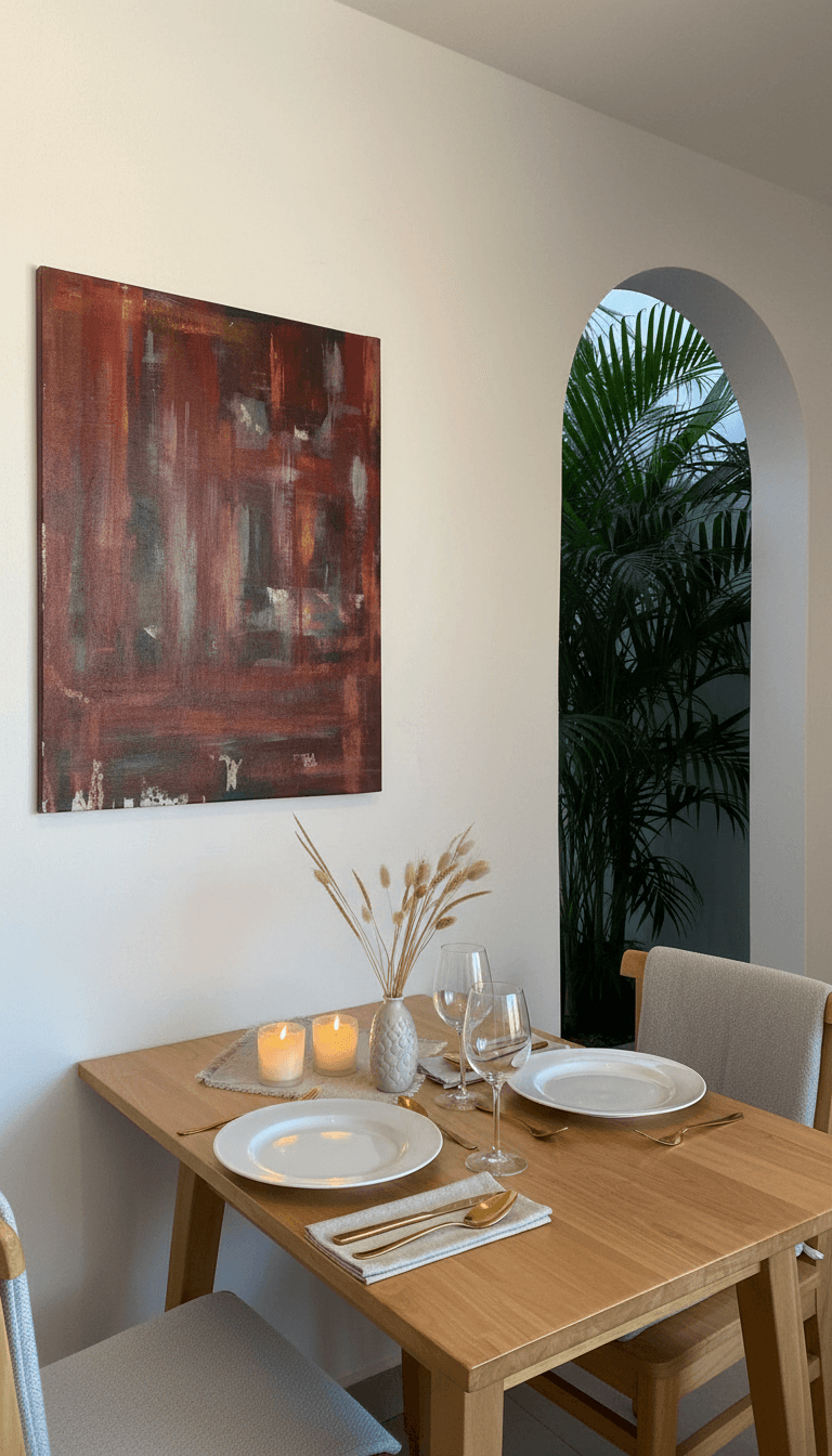 Red Tension III in tropical hotel interior