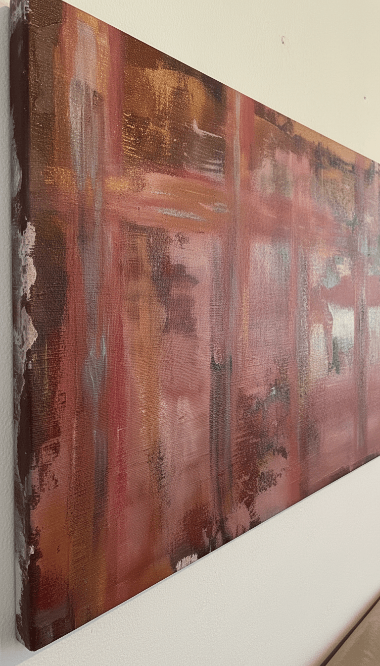 Red Tension IV, close-up texture