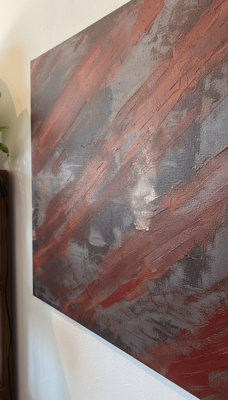 Red Tension VI, close-up texture