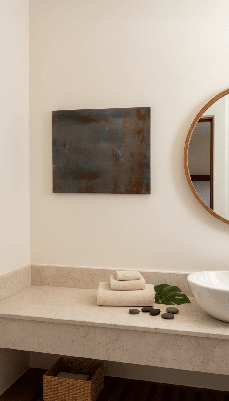 Salty Rust II in tropical hotel interior